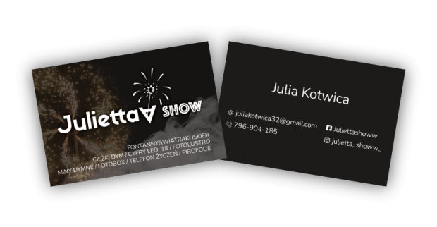 Wizytówka JuliettaSHOW